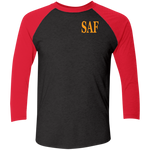SAF - Tri-Blend 3/4 Sleeve Raglan T-Shirt