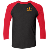 SAF - Tri-Blend 3/4 Sleeve Raglan T-Shirt