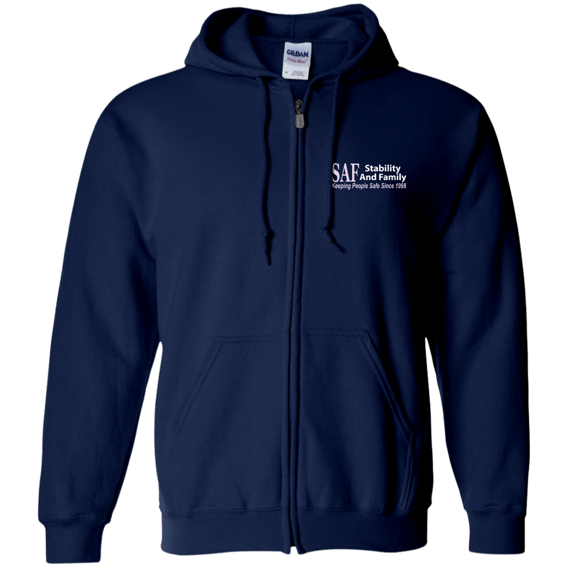 SAF - Zip Up Hooded Sweatshirt