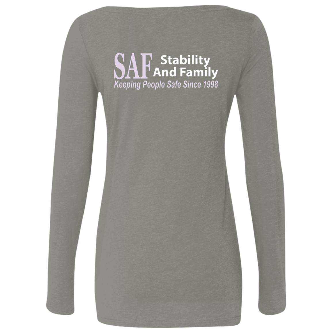 SAF - Ladies' Triblend LS Scoop