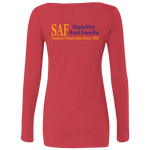 SAF - Ladies' Triblend LS Scoop