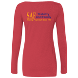 SAF - Ladies' Triblend LS Scoop