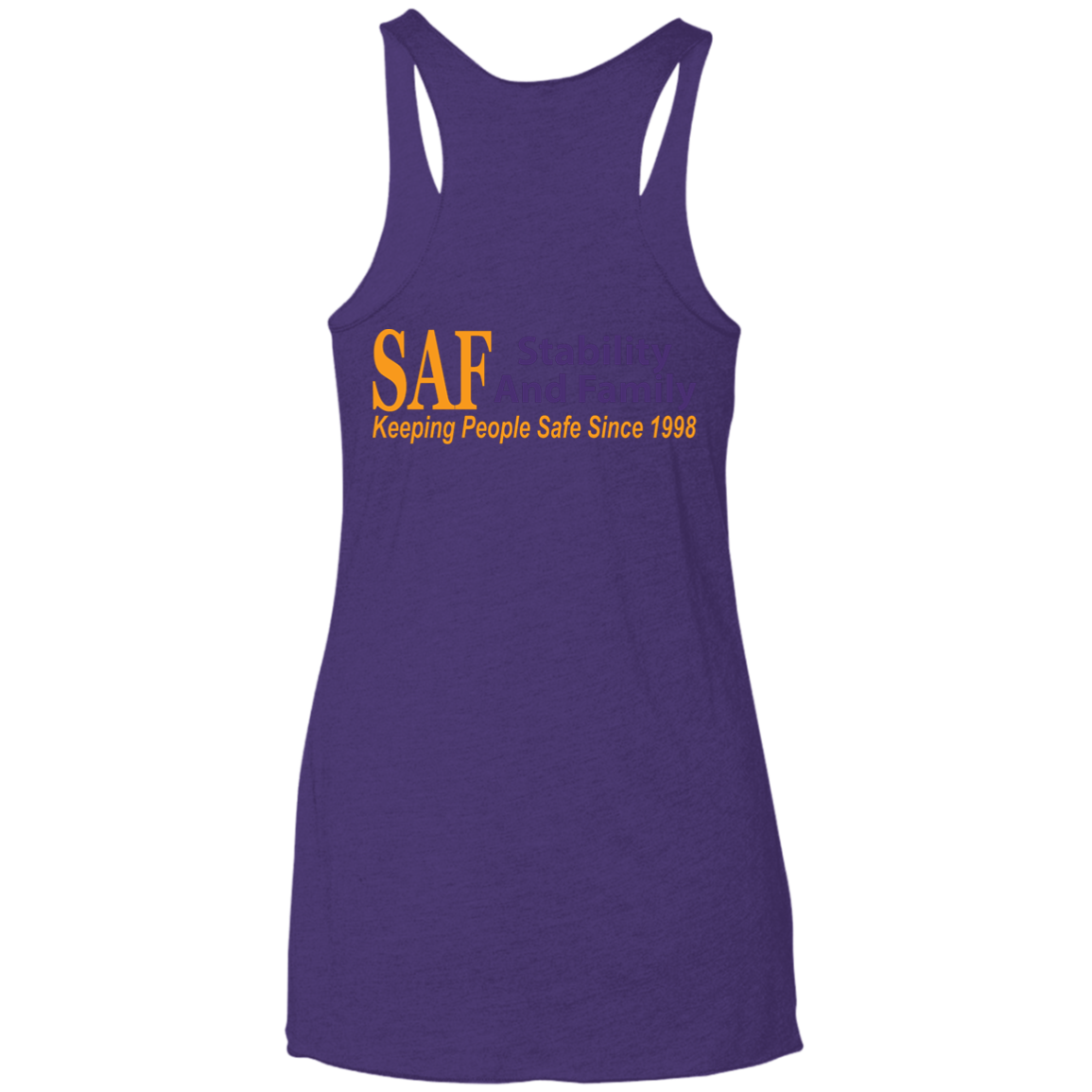 SAF - Ladies' Triblend Racerback Tank