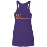 SAF - Ladies' Triblend Racerback Tank