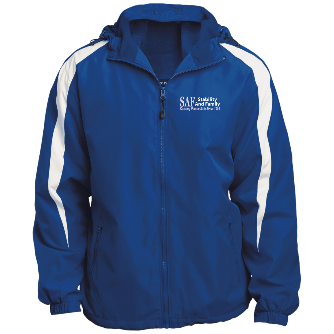 SAF - Fleece Lined Colorblocked Hooded Jacket