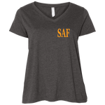 SAF - Ladies' Curvy V-Neck T-Shirt