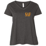 SAF - Ladies' Curvy V-Neck T-Shirt