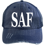 SAF - Distressed Unstructured Trucker Cap