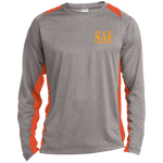 SAF - Long Sleeve Heather Colorblock Performance Tee