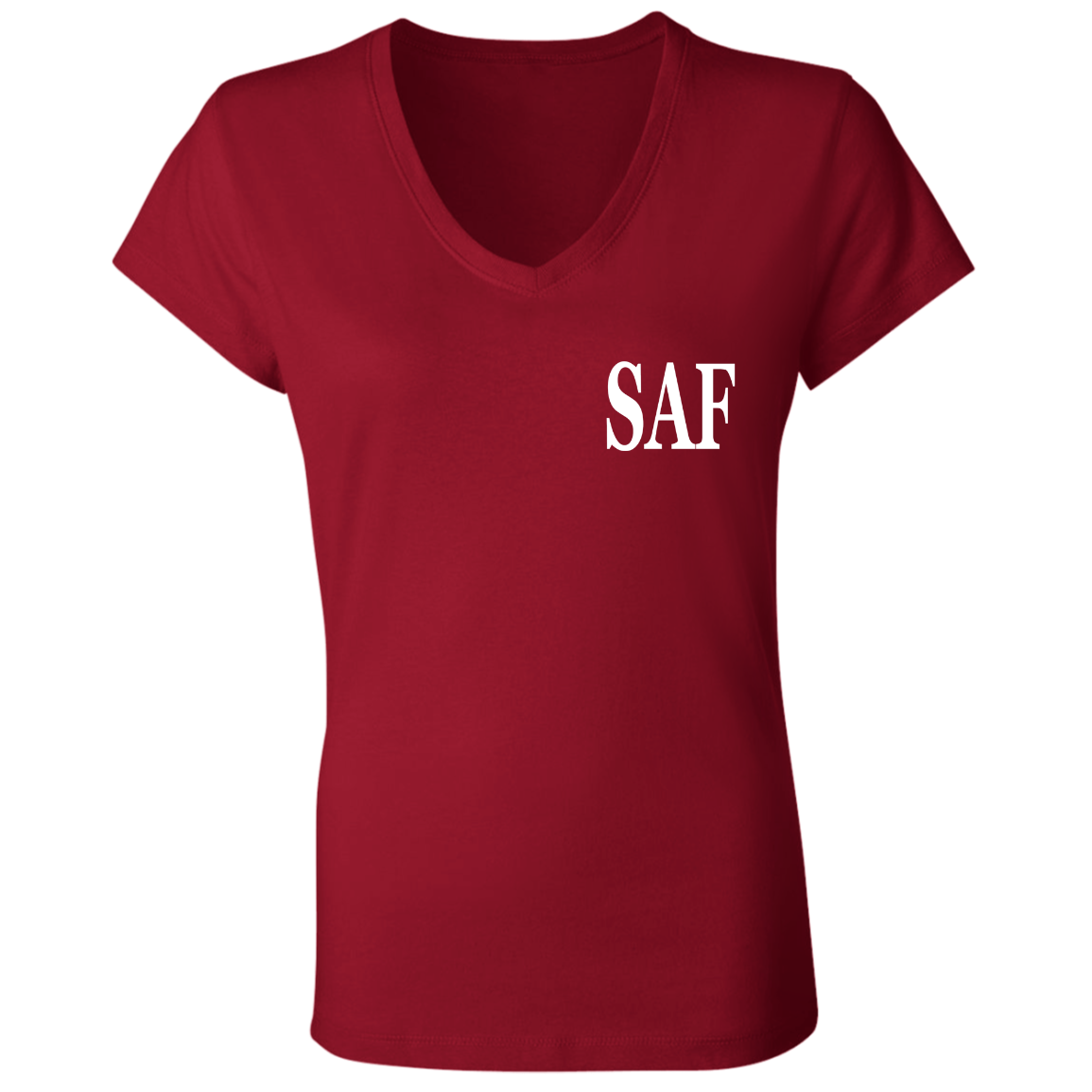 SAF - Ladies' Jersey V-Neck T-Shirt