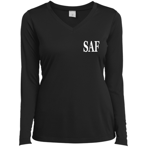 SAF - Ladies’ Long Sleeve Performance V-Neck Tee