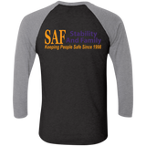 SAF - Tri-Blend 3/4 Sleeve Raglan T-Shirt