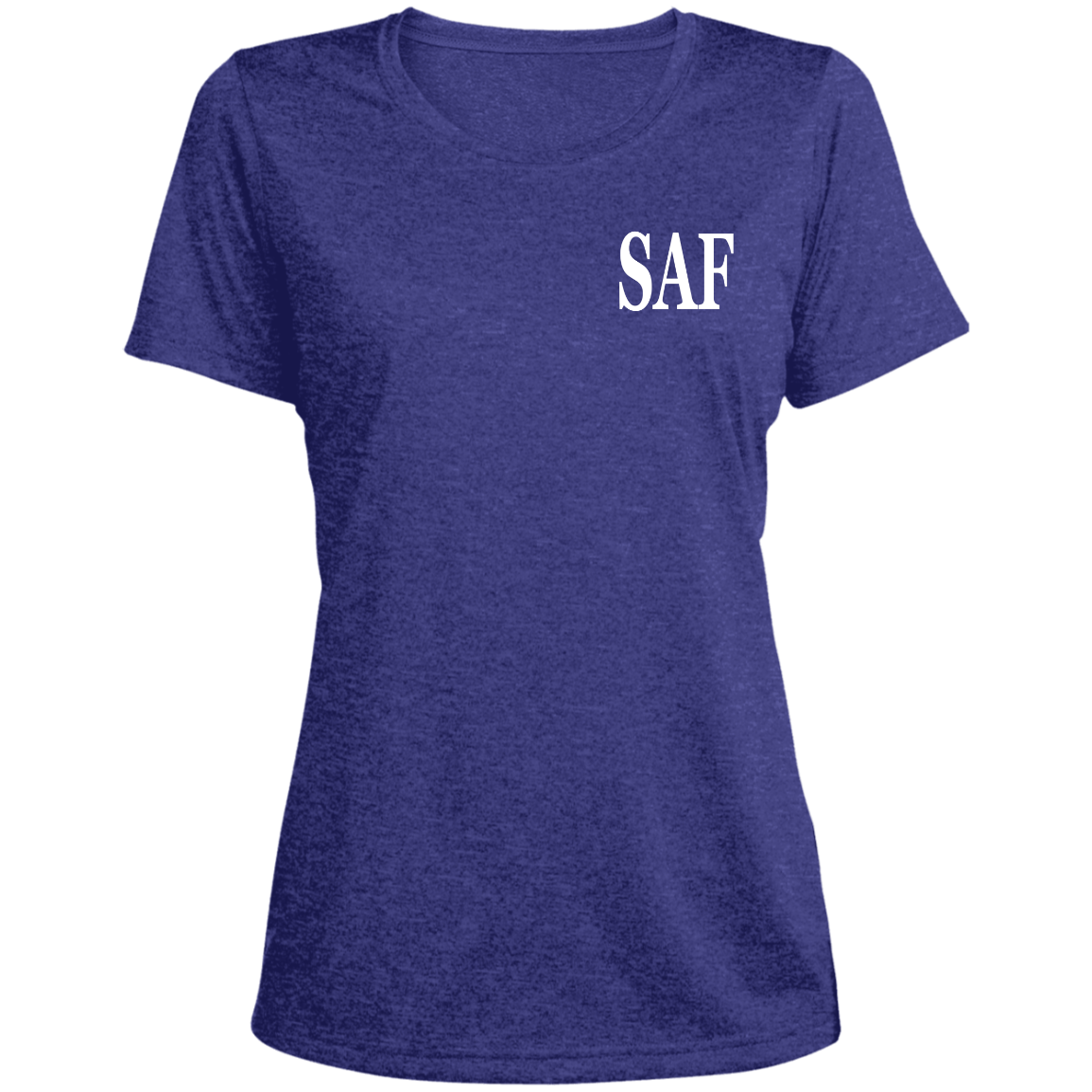 SAF - Ladies' Heather Scoop Neck Performance Tee
