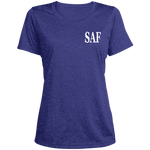 SAF - Ladies' Heather Scoop Neck Performance Tee