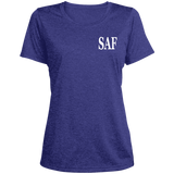 SAF - Ladies' Heather Scoop Neck Performance Tee