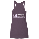 SAF - Ladies' Triblend Racerback Tank