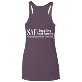 SAF - Ladies' Triblend Racerback Tank