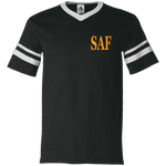 SAF - V-Neck Sleeve Stripe Jersey