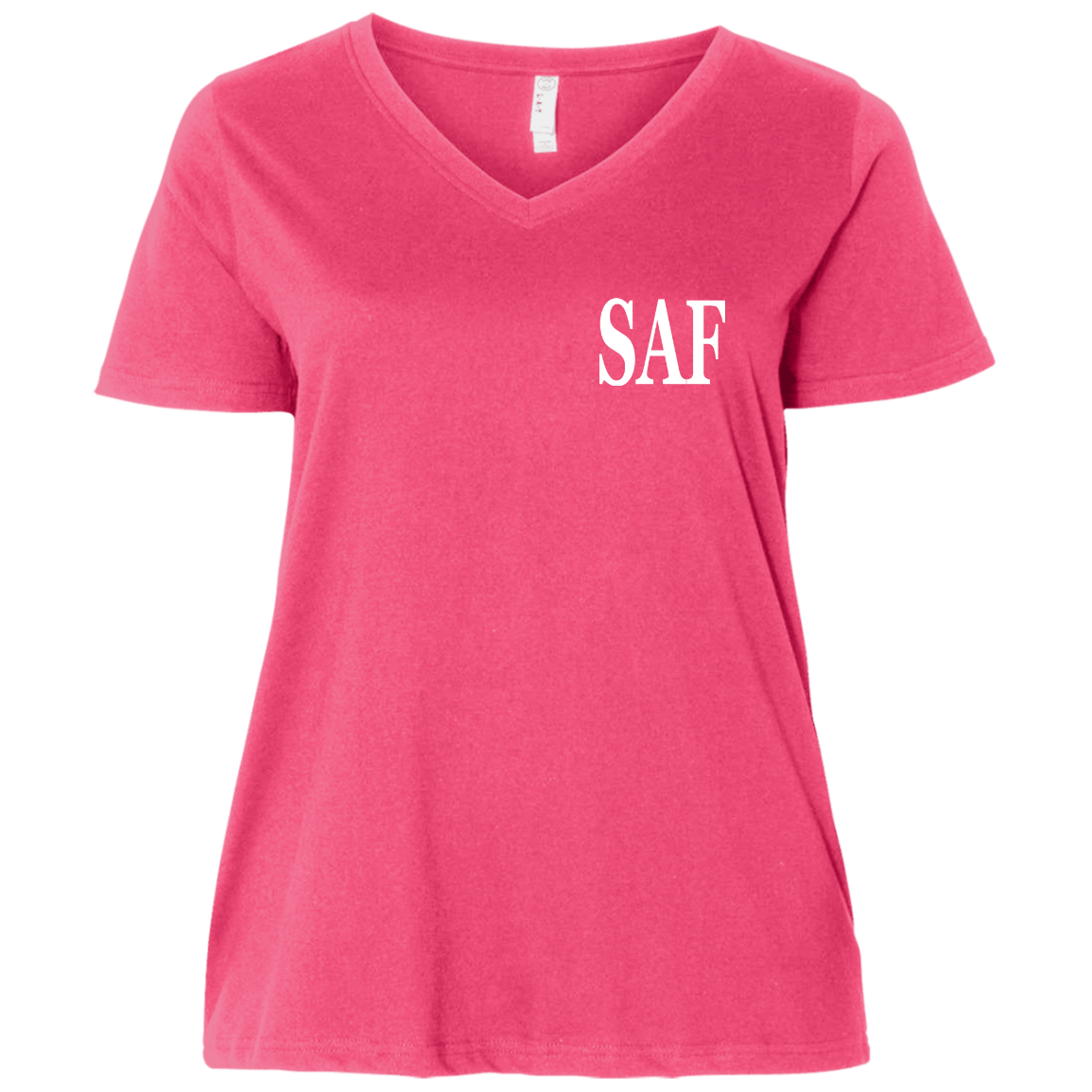 SAF - Ladies' Curvy V-Neck T-Shirt