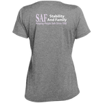 SAF - Ladies' Heather Scoop Neck Performance Tee