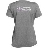 SAF - Ladies' Heather Scoop Neck Performance Tee
