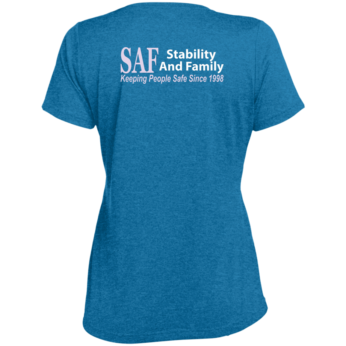 SAF - Ladies' Heather Scoop Neck Performance Tee