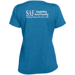 SAF - Ladies' Heather Scoop Neck Performance Tee
