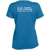SAF - Ladies' Heather Scoop Neck Performance Tee