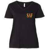 SAF - Ladies' Curvy V-Neck T-Shirt