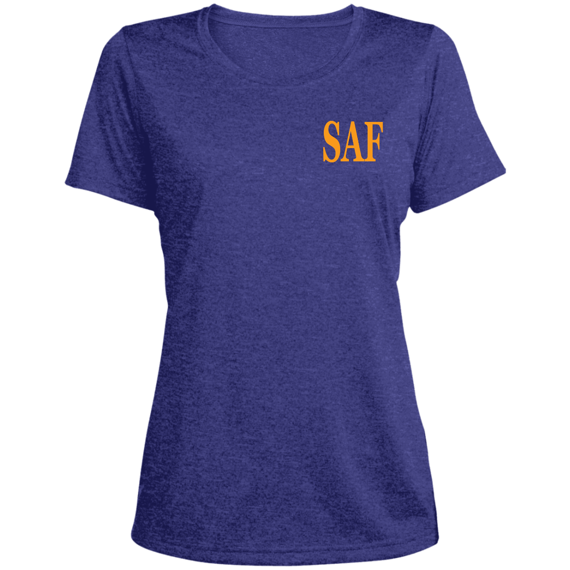 SAF - Ladies' Heather Scoop Neck Performance Tee