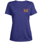 SAF - Ladies' Heather Scoop Neck Performance Tee