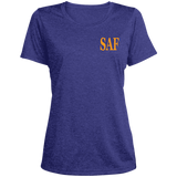 SAF - Ladies' Heather Scoop Neck Performance Tee