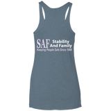SAF - Ladies' Triblend Racerback Tank