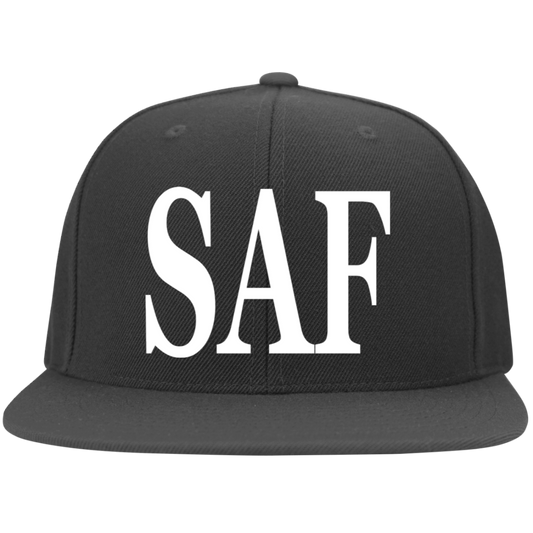 SAF - Flat Bill Twill Flexfit Cap
