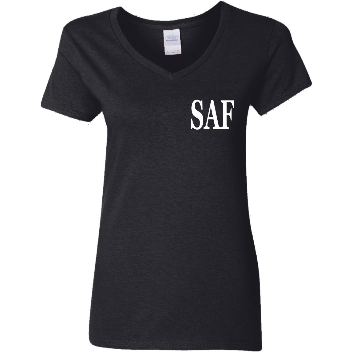 SAF - Ladies' 5.3 oz. V-Neck T-Shirt