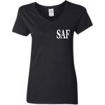 SAF - Ladies' 5.3 oz. V-Neck T-Shirt