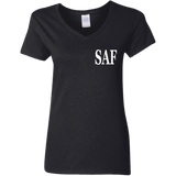 SAF - Ladies' 5.3 oz. V-Neck T-Shirt