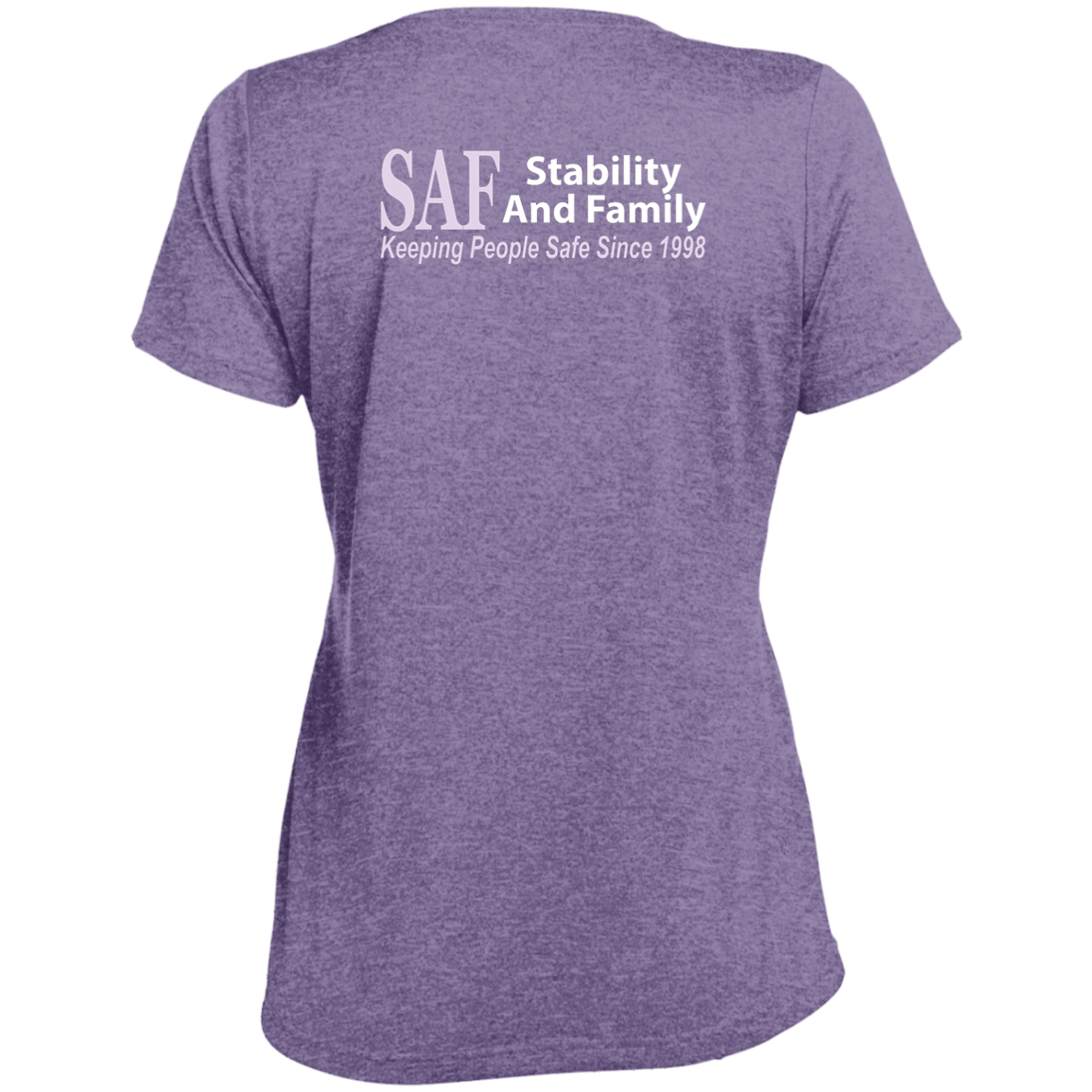 SAF - Ladies' Heather Scoop Neck Performance Tee