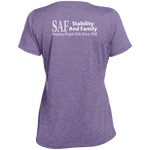 SAF - Ladies' Heather Scoop Neck Performance Tee
