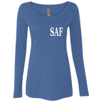 SAF - Ladies' Triblend LS Scoop