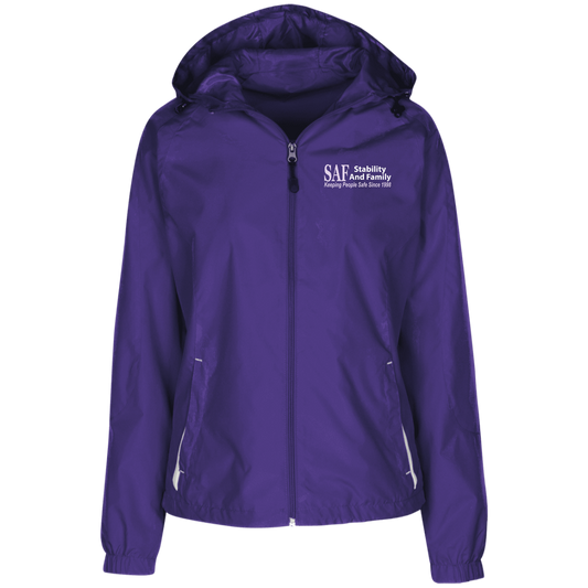 SAF - Ladies' Jersey-Lined Hooded Windbreaker