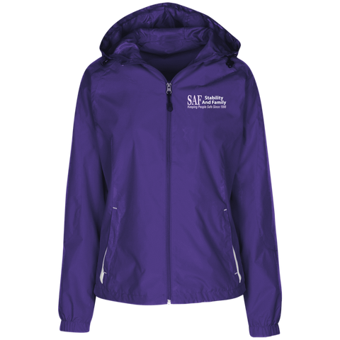 SAF - Ladies' Jersey-Lined Hooded Windbreaker