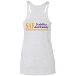 SAF - Ladies' Triblend Racerback Tank