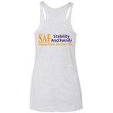 SAF - Ladies' Triblend Racerback Tank