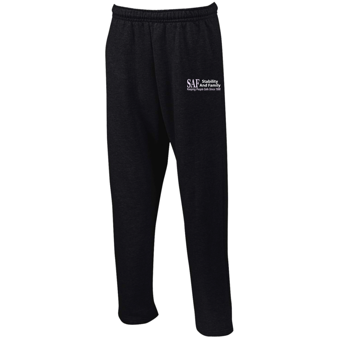 SAF - Unisex Open Bottom Sweatpants with Pockets