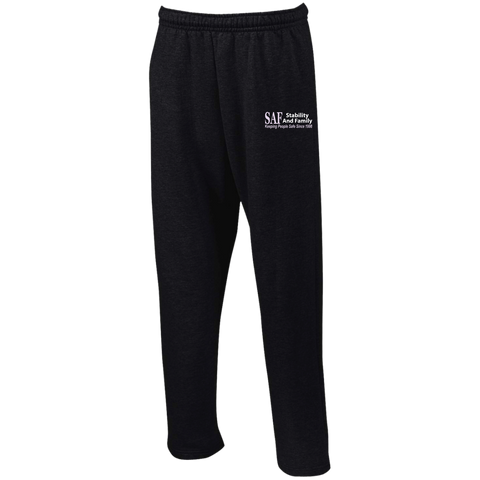 SAF - Unisex Open Bottom Sweatpants with Pockets