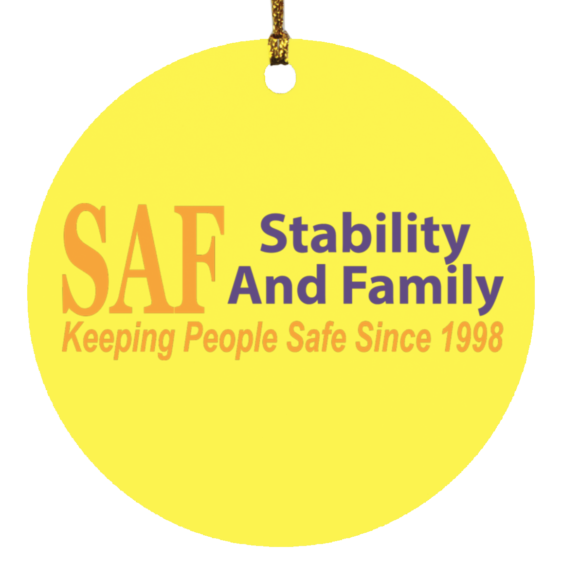 SAF - Circle Ornament