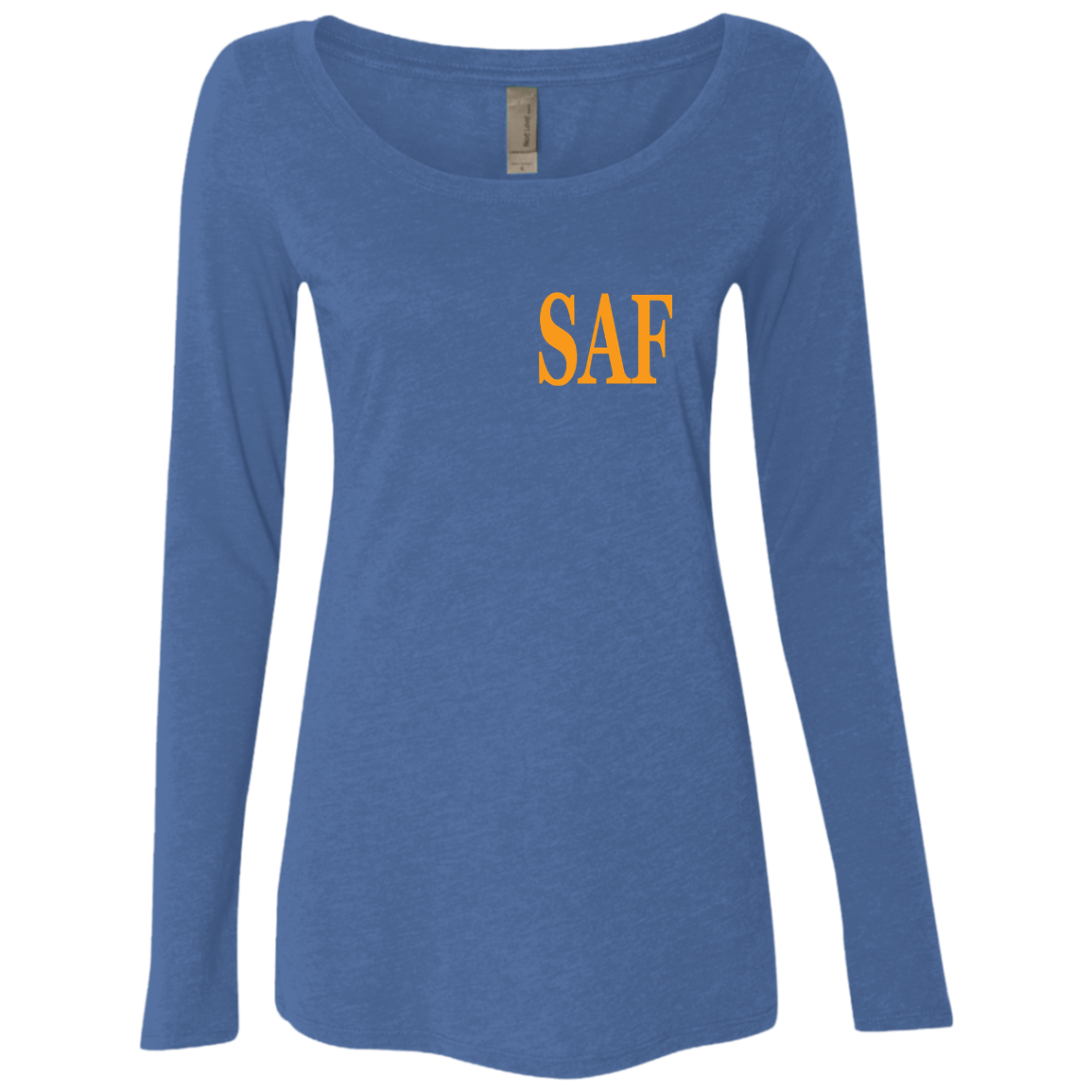 SAF - Ladies' Triblend LS Scoop