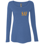 SAF - Ladies' Triblend LS Scoop