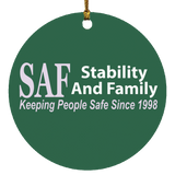 SAF - Circle Ornament